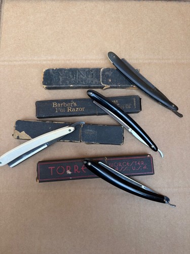Lot antique straight - lot, razors
