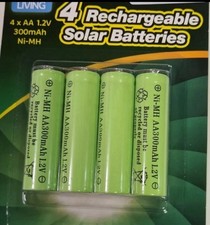 4 x AA Rechargeable Solar