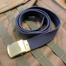 Royal Air Force No.2 Dress Belt Adjustable RAF Blue Cotton Canvas Gold Buckle
