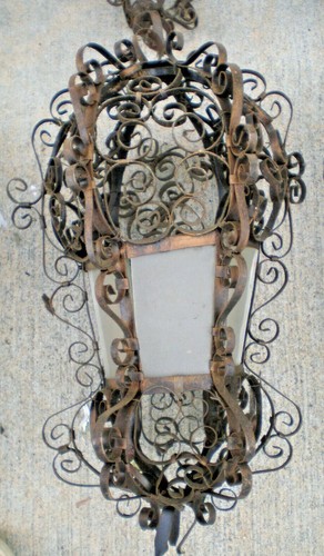 Spanish gothic hanging lamp - spanish,