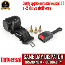 Universal 3 Point Inertia Seat Belts Retractable Car Safety Webbing Buckle