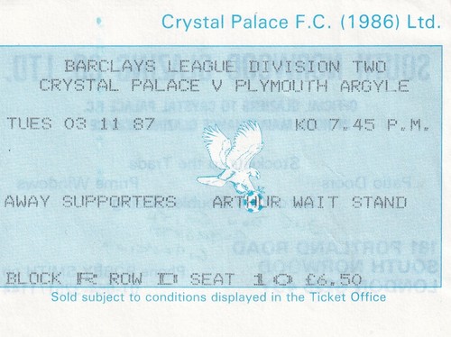 Ticket crystal palace - ticket,