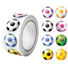 Soccer sticker seals roll - seals, ⚽