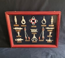 Framed Nautical Knots Display