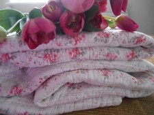 Vintage Greengate Floral 'Quilted Bedspead' (Very Beautiful!) King Size
