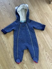 Ted Baker Baby Boys Hooded Snowsuit/Pramsuit. Age 0-3 Months