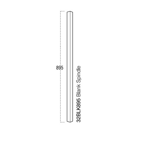 32mm solid pine stair spindle - solid,