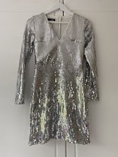 SILVER SEQUIN DRESS BNWT QUIZ
