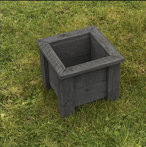Wooden garden planters 24cm - wooden,