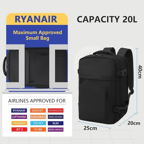 Cabin bag 40x20x25cm 20l - cabin,