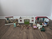 Schleich bundle large and small stable x2 stalls plus figures and accessories