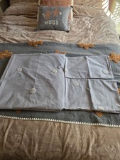 Grey Pom Pom Double Duvet Set