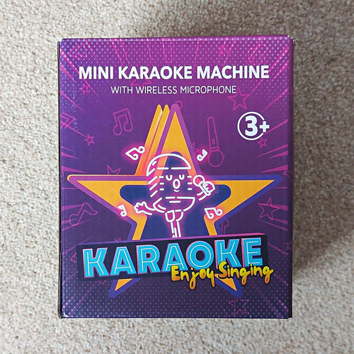 Portable karaoke system - karaoke, purple