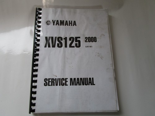 Yamaha xvs125 dragstar service - yamaha,