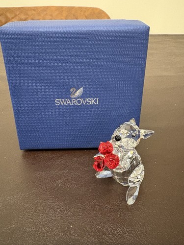 Swarovski rabbit with roses - with,