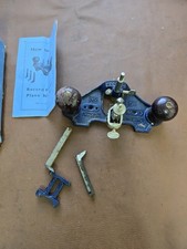 Record 071 Router Plane With Original Box And Manuals 3 Cutters Made In England 