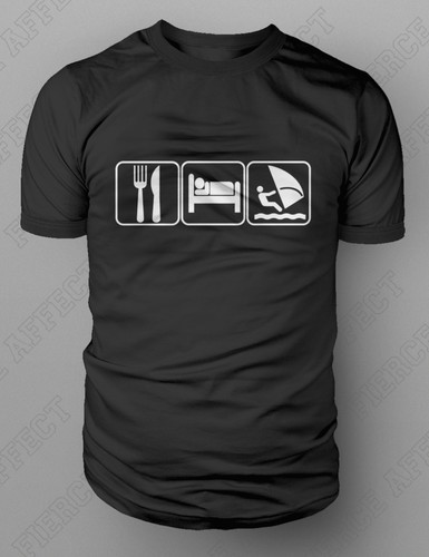Eat sleep windsurf shirt rig - eat, t-shirt