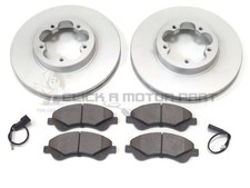 FORD TRANSIT MK7 280 300 2.2 TDCi FRONT 2 BRAKE DISCS & PADS SET FWD CHECK SIZE