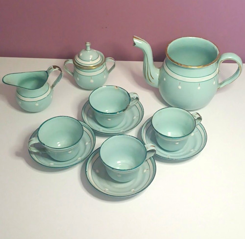 1950 vintage blue enamel - 1950's,