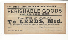 Highland Railway Wagon Label
