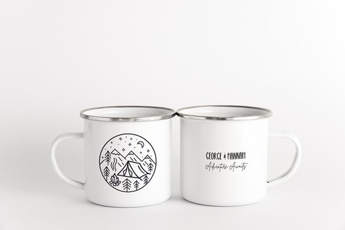 Personalised camping mug - personalised,
