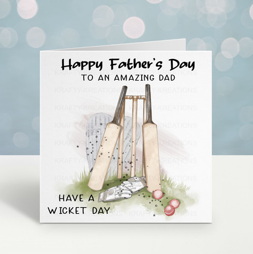 Cricket themed father day - themed, father's