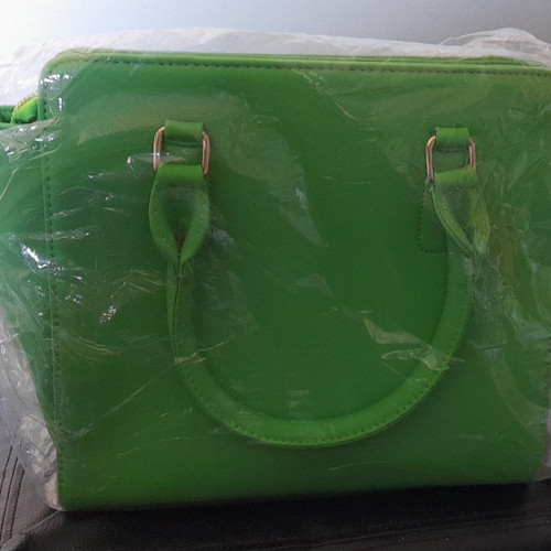 Women small green faux - small,