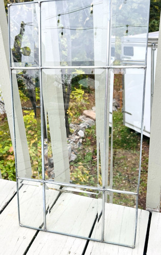 Vintage leaded clear stained - leaded,
