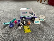 Vintage RSPCA 1998 ANIMAL HOSPITAL mobile Vet ambulance play set 