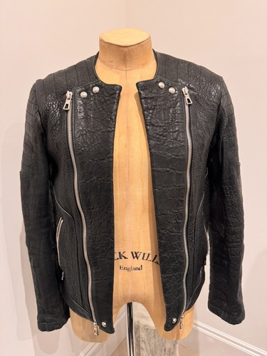 Balmain leather biker - h&m,
