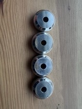 4 Yamaha Trumpet Bottom Valve Caps Nickel Old T100s 1320 1335 2330