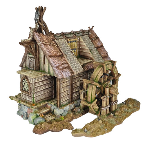 Medieval town watermill - medieval,