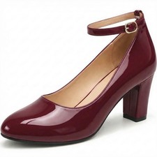 WOMENS LADIES BLOCK HEEL ANKLE