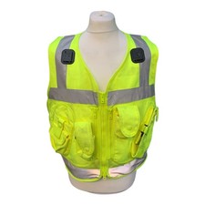 Protec Hi Viz Tactical Vest Security Marshal Dog Handler Events ODDHV19B