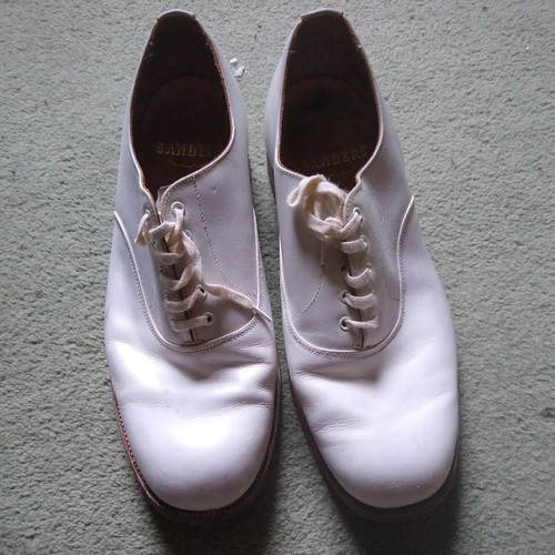 Royal navy white leather - -,