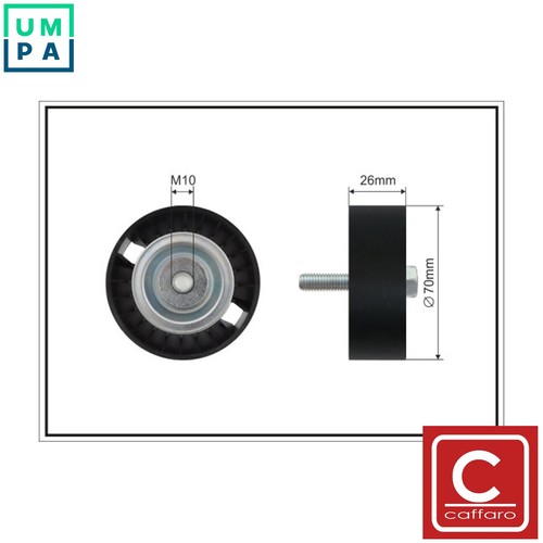 Deflectionguide pulley vribbed - pulley,