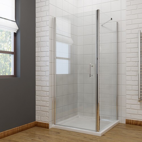 Pivot shower door enclosure - shower,