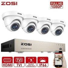ZOSI CCTV Cameras Full HD 1080P 8CH DVR Recorder 3000TVL Home Security System IR