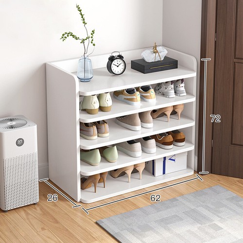 White shoe cabinet rack - shoe,