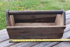 Wooden Carpenters Tool Box -