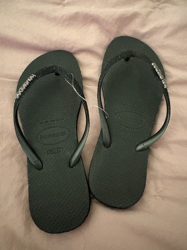 Black glittery havaianas - ,,