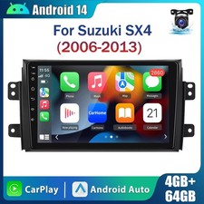 CAM+ Carplay For Suzuki SX4 2006-2013 4+64G Android 14 Car Stereo Radio Navi