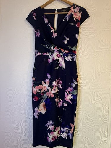 Lipsy london navy floral wrap - navy,