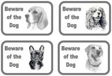 B & W Metal Beware of the Dog