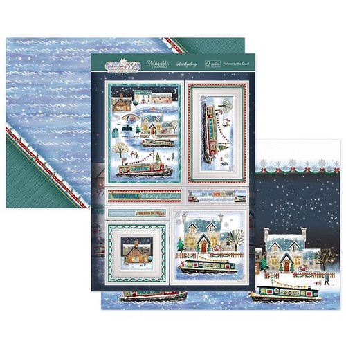Hunkydory winter the canal - by,