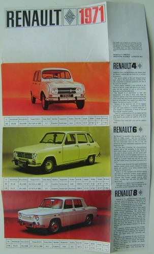 Renault range 10 12 16 - 4, 6