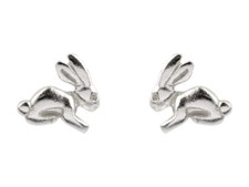 New 925 Sterling Silver Bunny Rabbit stud earrings gift boxed 