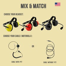 Noise Canceling Headset w/ PTT