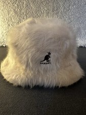 Kangol Ivory Fuzzy Angora Fur