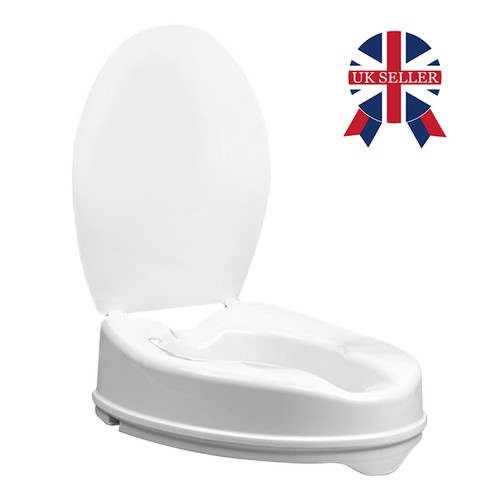 Raised toilet seat with lid - toilet,